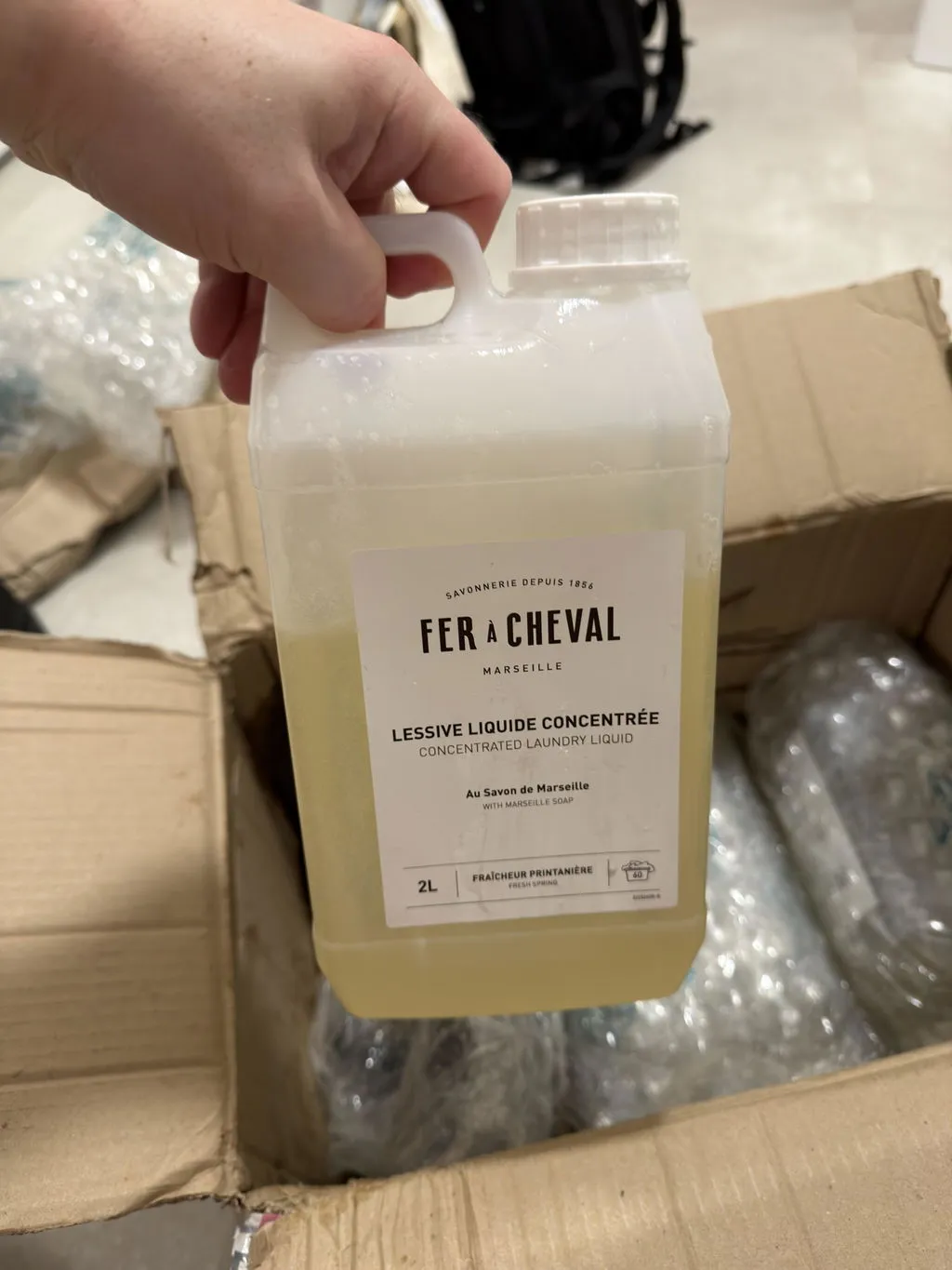 Savonnerie Fer à Cheval Lessive Liquide Concentrée 1L 20 lavages