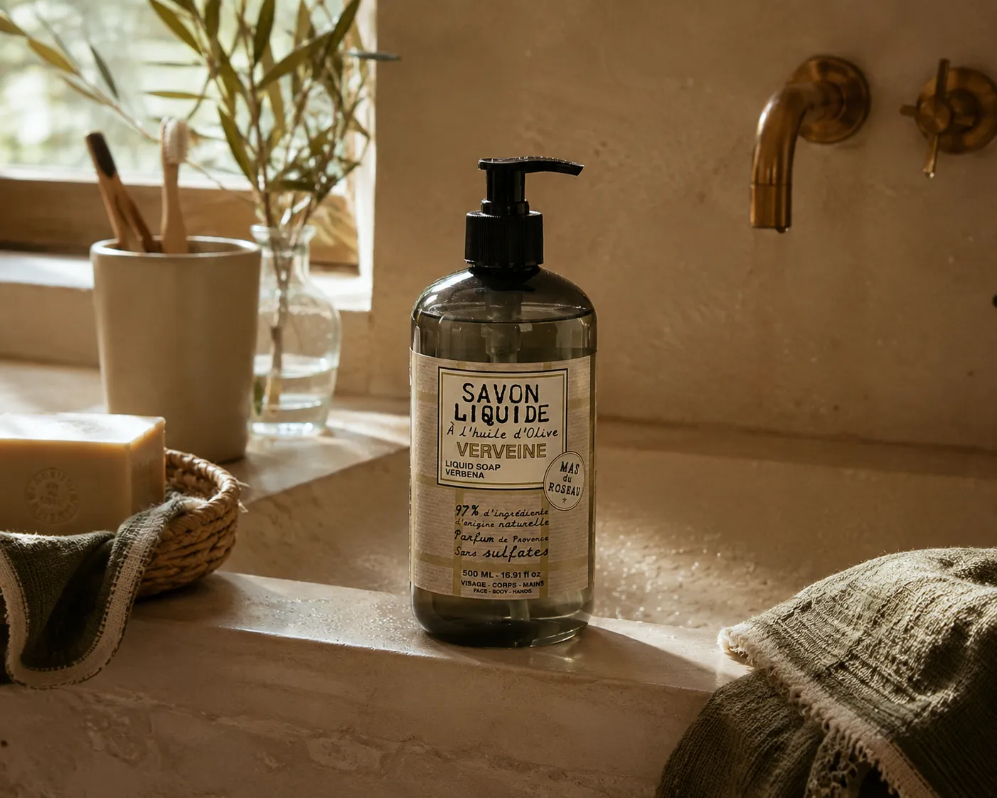 Mas du Roseau Philosophie Savon liquide Verveine frais