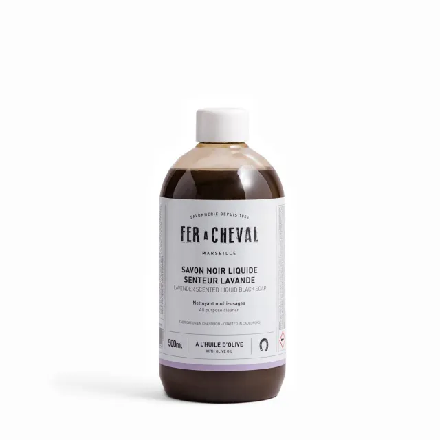 Savonnerie Fer à Cheval Savon Noir liquide 500ml lavande
