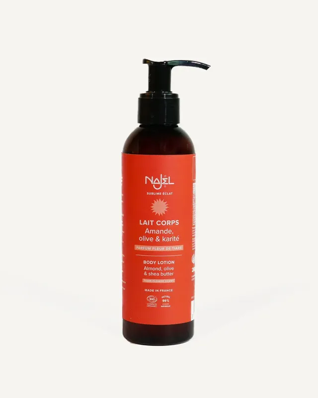 Najel Lait Corps Fleur de Tiaré 200 ml hydratant