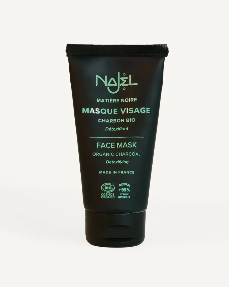 Najel masque visage charbon bio purifiant 75ml