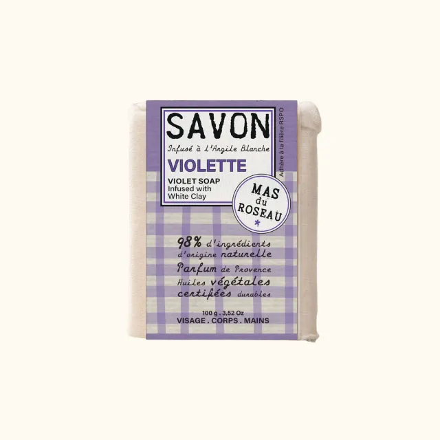 Mas du Roseau Philosophie Savon Solide Violette mini