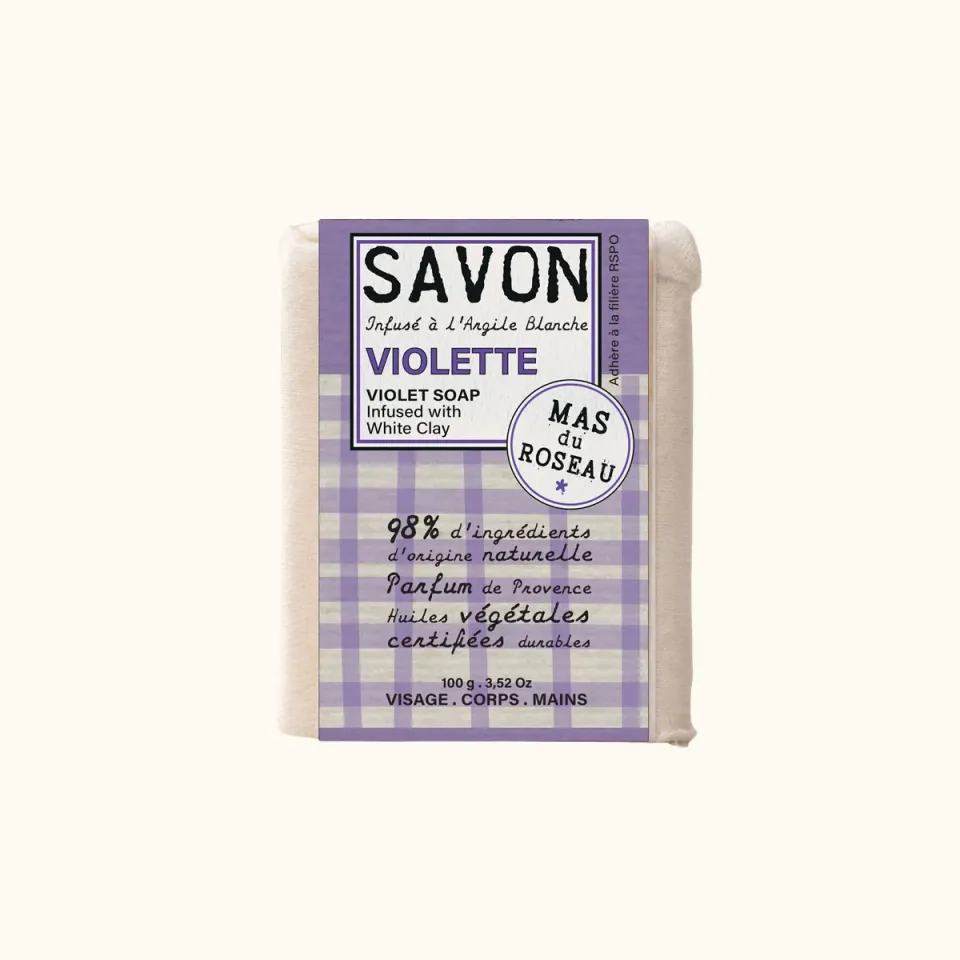 Mas du Roseau Philosophie Savon Solide Violette mini