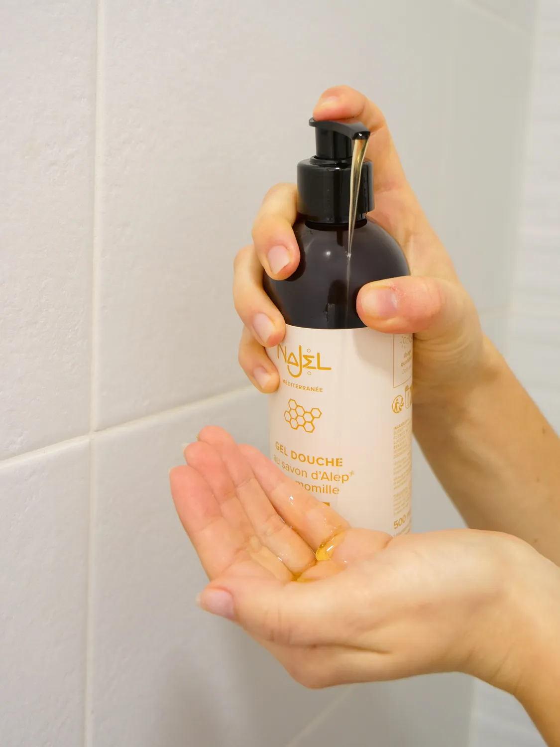Najel gel douche parfum miel doux 500ml