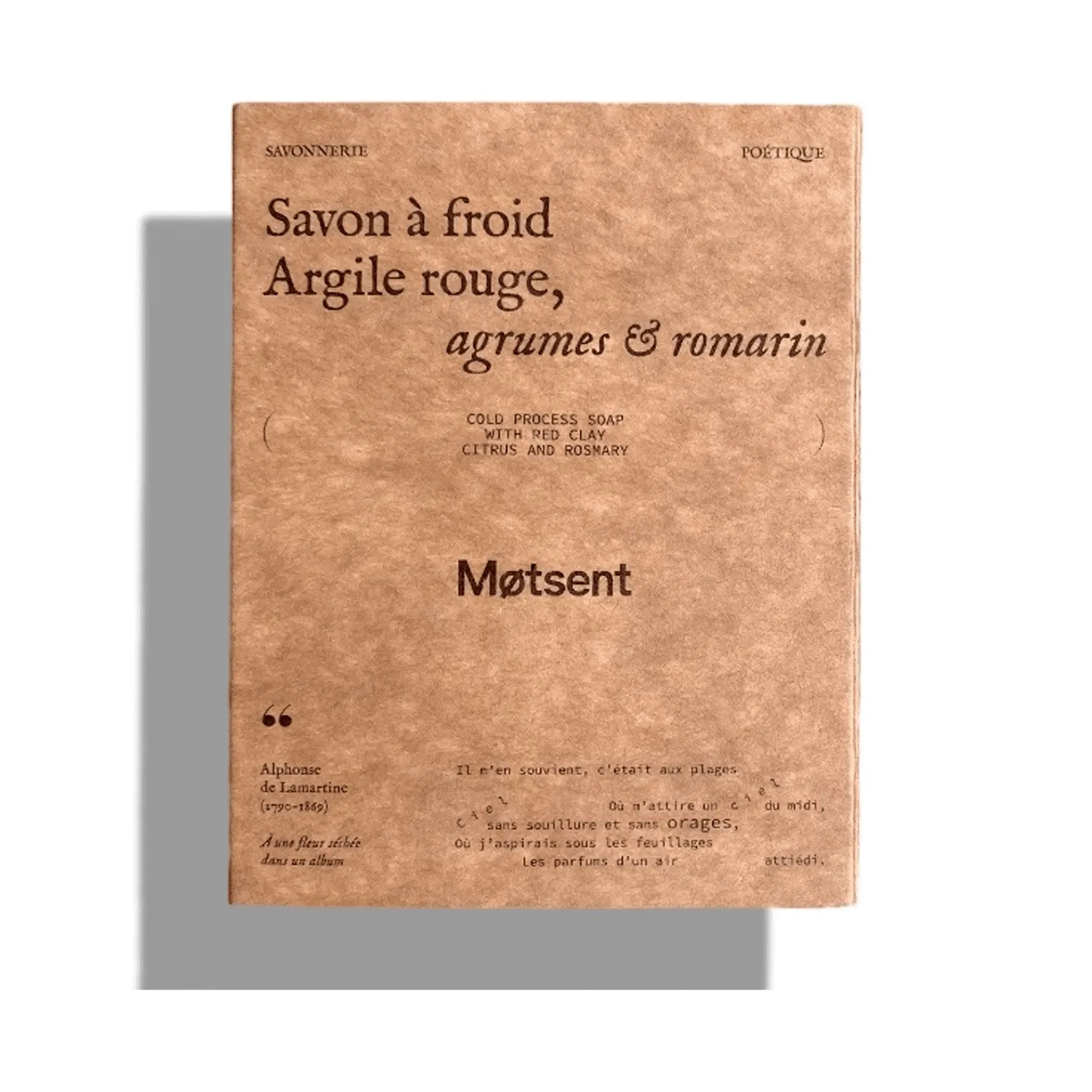 Motsent Argile Rouge savon solide anti-rougeurs