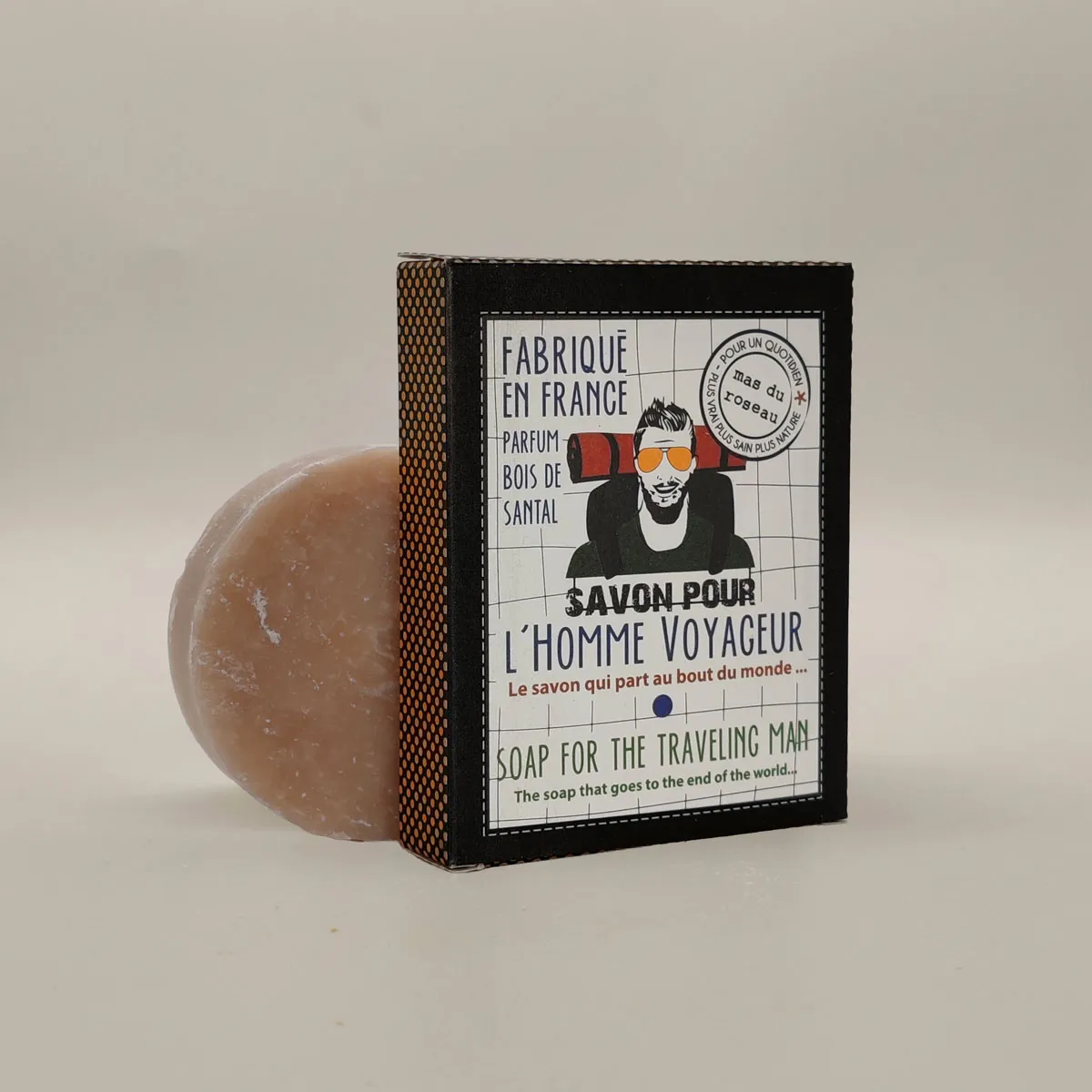 Mas du Roseau Homme savon solide Voyageur santal