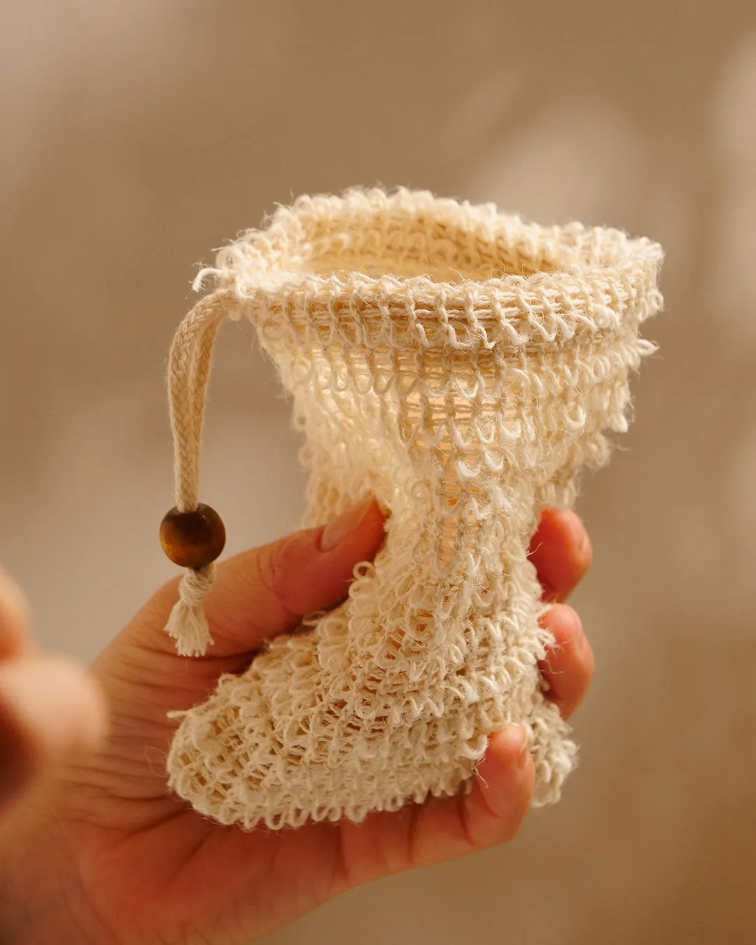 Laboratoire Najjar Sac à savon sisal et coton exfoliant
