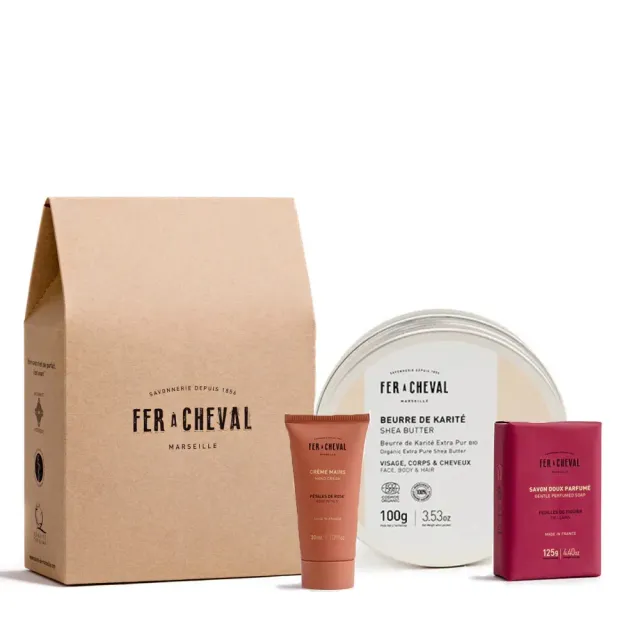 Savonnerie Fer à Cheval Peau Douce coffret cadeau karité