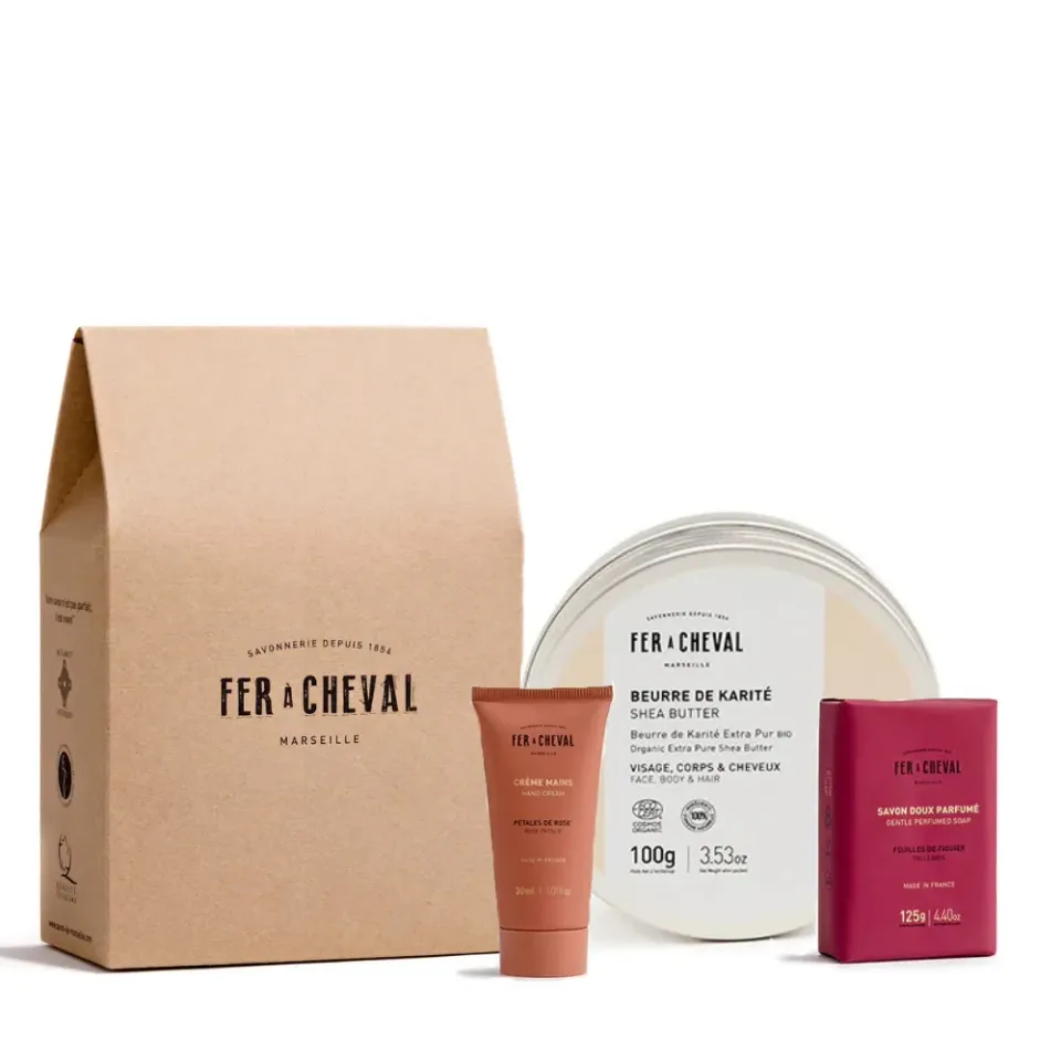Savonnerie Fer à Cheval Peau Douce coffret cadeau karité