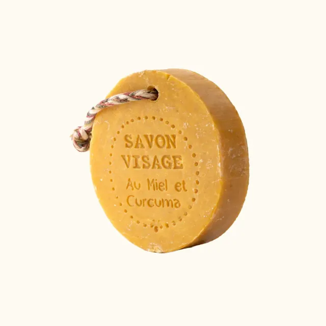 Mas du Roseau Pépites Visage savon visage miel curcuma