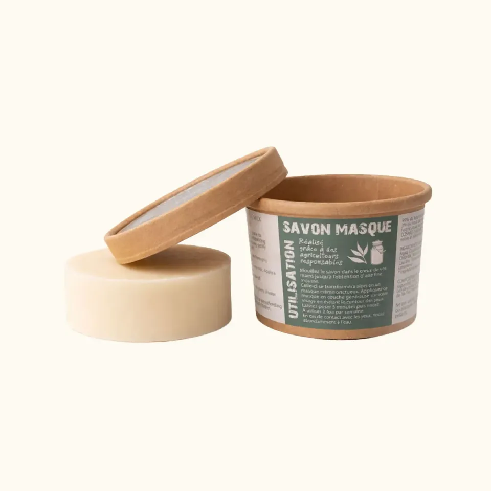 Mas du Roseau Collecte savon masque lait chèvre tea tree visage