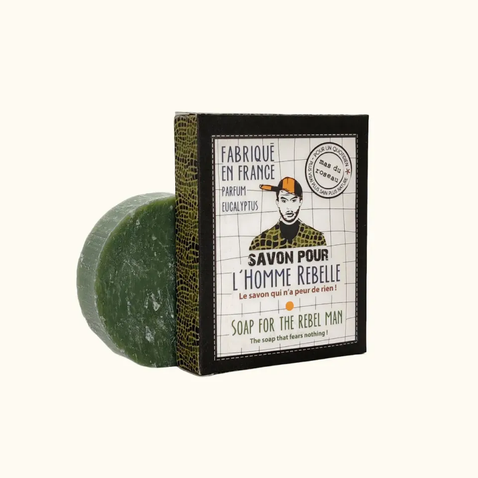 Mas du Roseau Just Men Savon Rebelle savon solide charbon