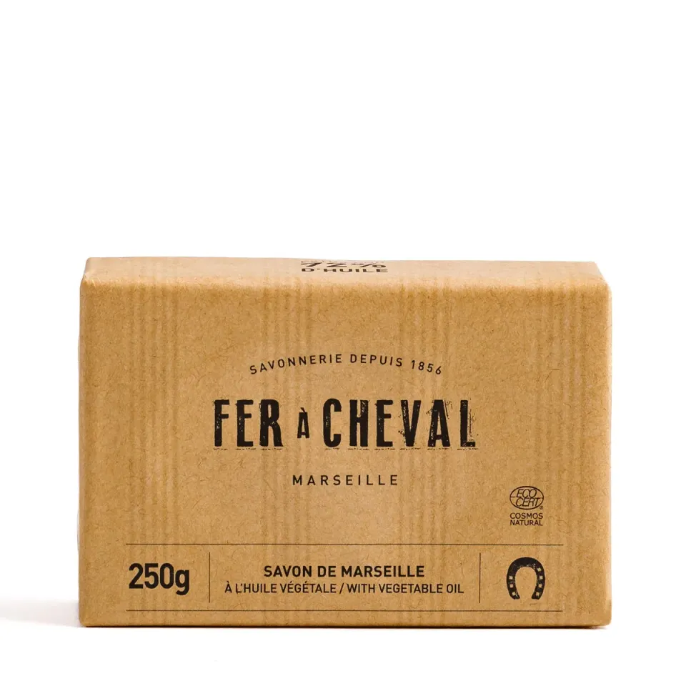 Fer à Cheval Savon de Marseille Savonnette Végétale 250g sans parfum