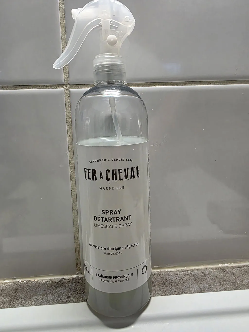 Savonnerie Fer à Cheval Spray Détartrant 500 ml vinaigre végétal