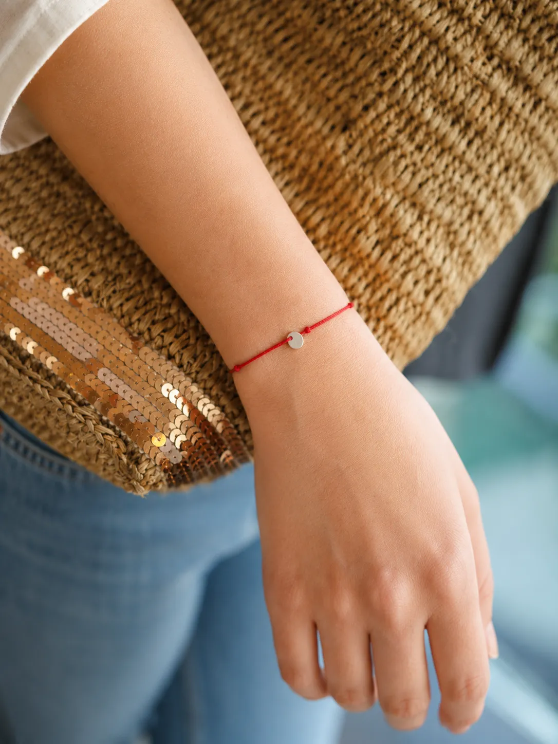 Mas du Roseau Nawa Awaji bracelet fil rouge porte-bonheur