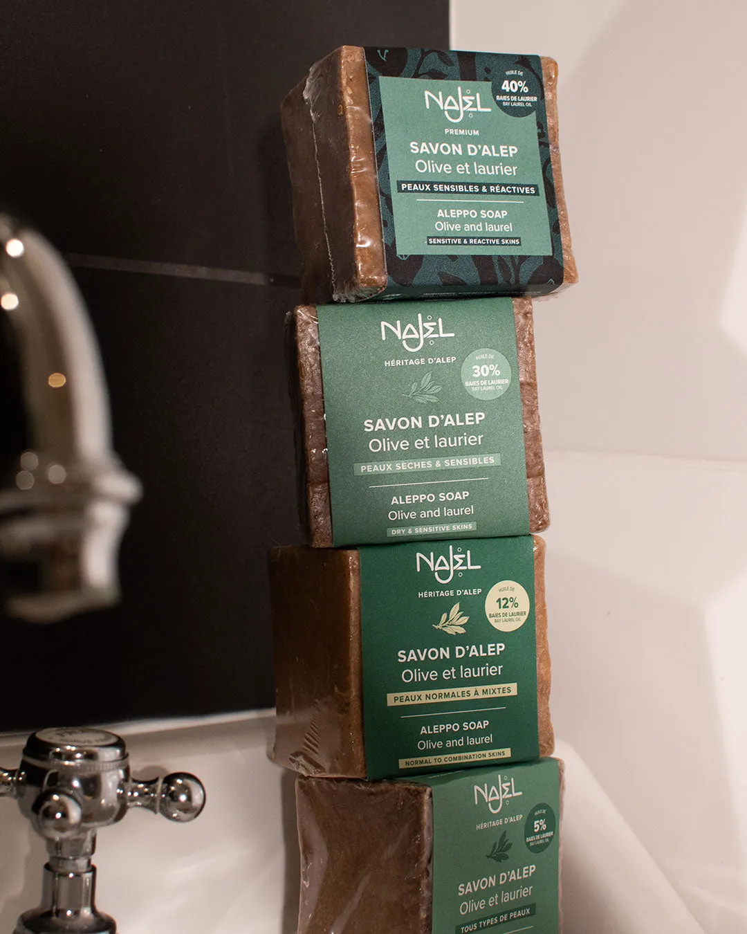 Laboratoire Najjar Savon d'Alep traditionnel 40% laurier 185g