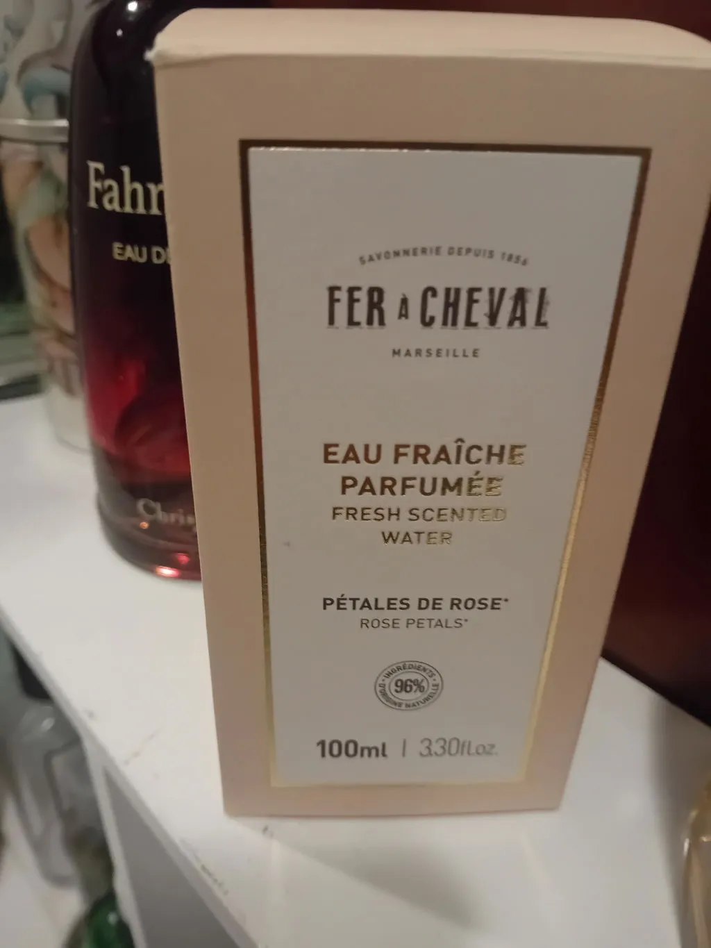 Savonnerie Fer à Cheval Pétales de Rose eau fraîche 100ml rose