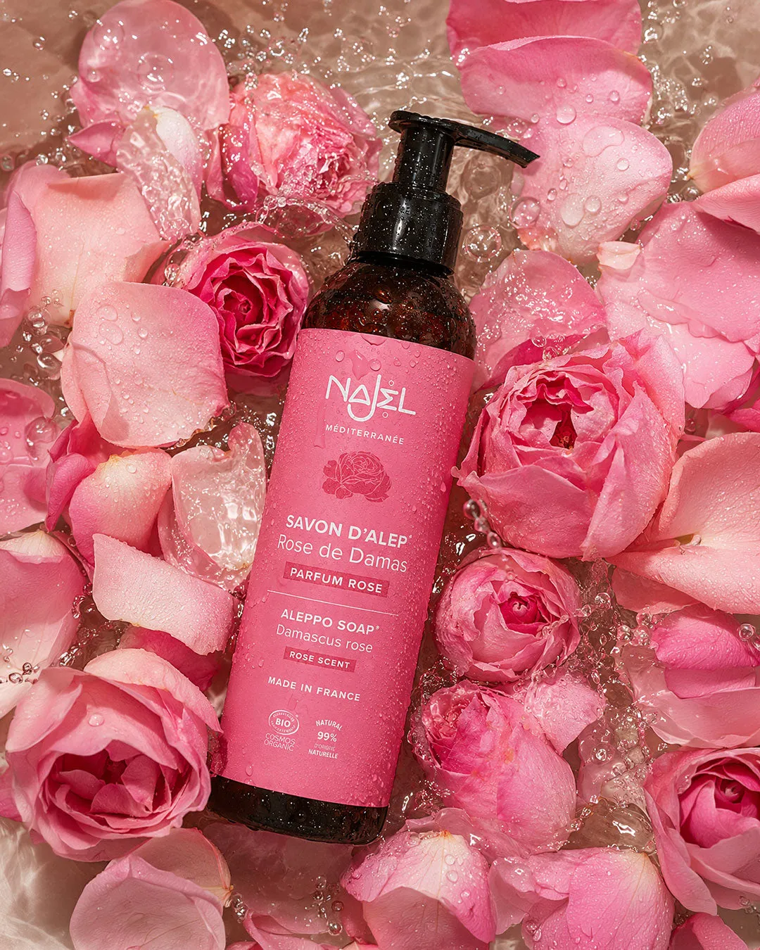 Najjar savon d’Alep liquide rose 200 ml