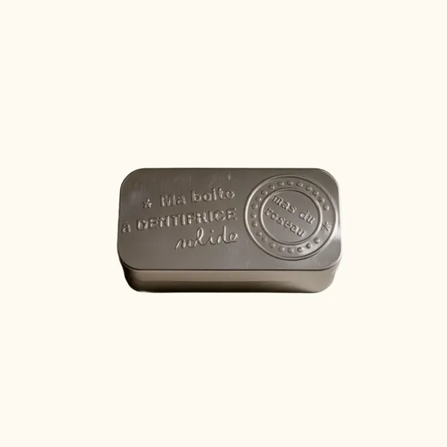 Mas du Roseau Boîte Transport Dentifrice Solide Aluminium Compacte