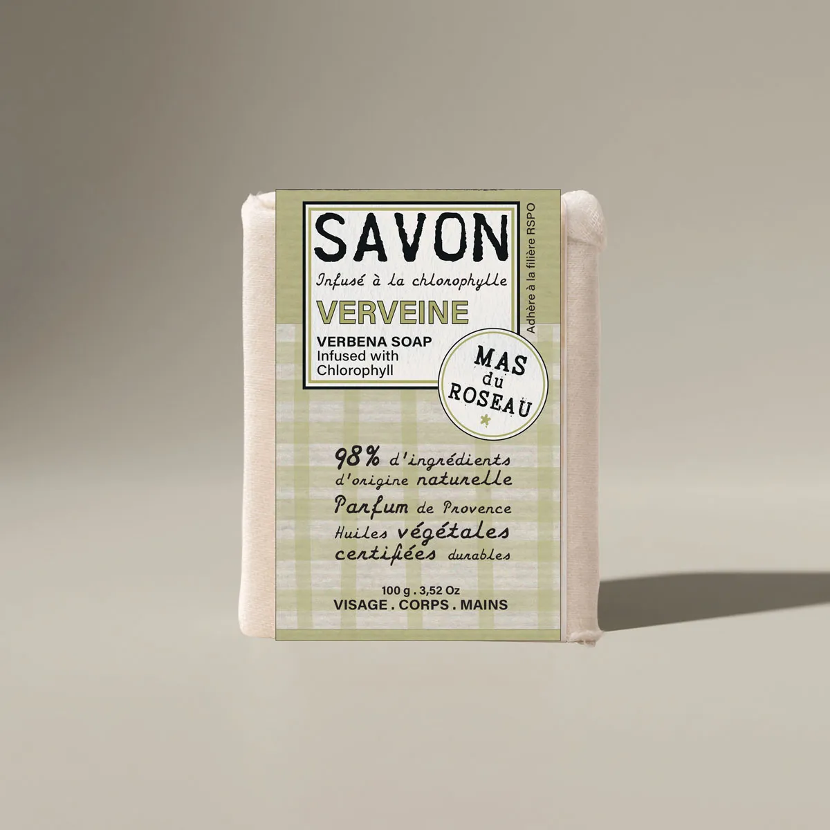 Mas du Roseau Philosophie Savon Solide Verveine citronnée