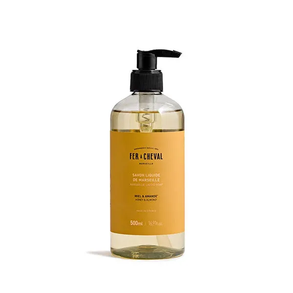 Savonnerie Fer à Cheval Miel & Amande savon liquide 500ml surgras