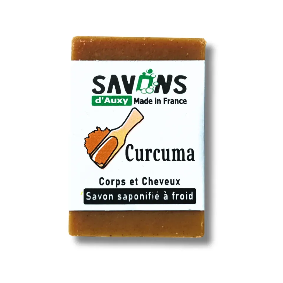 Savons d’Auxy Curcuma savon et shampoing solide 100g