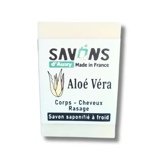 Savons d'Auxy Aloe Vera Savon Shampoing Solide 100 g