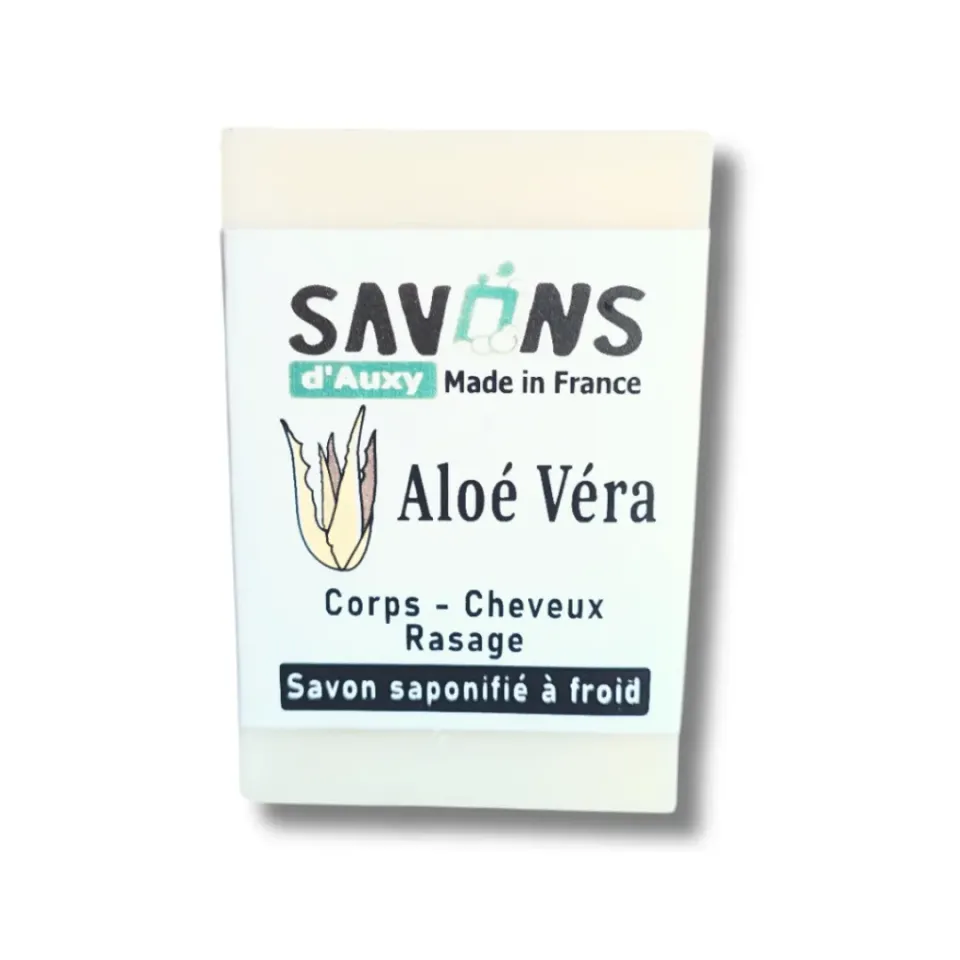 Savons d'Auxy Aloe Vera Savon Shampoing Solide 100 g