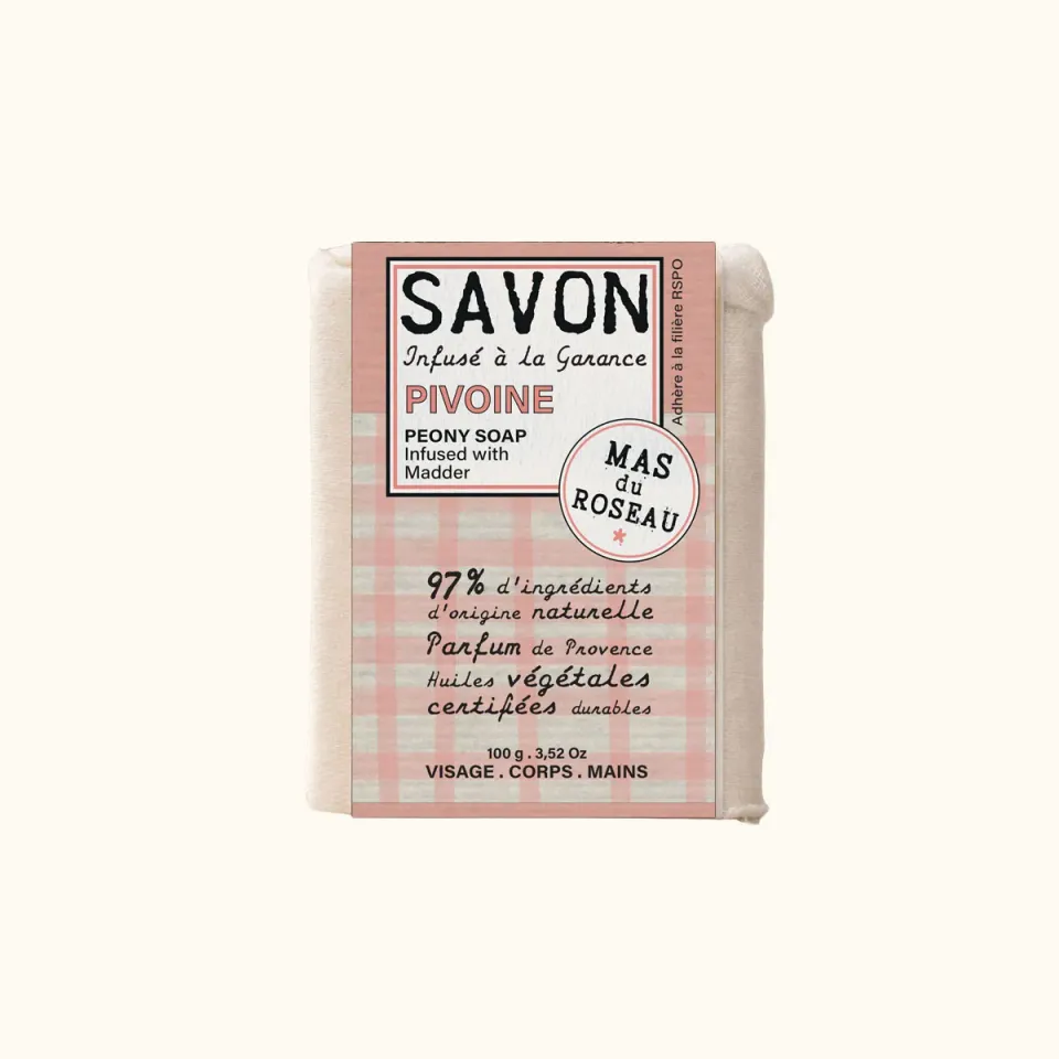 Mas du Roseau Philosophie Pivoine savon solide floral