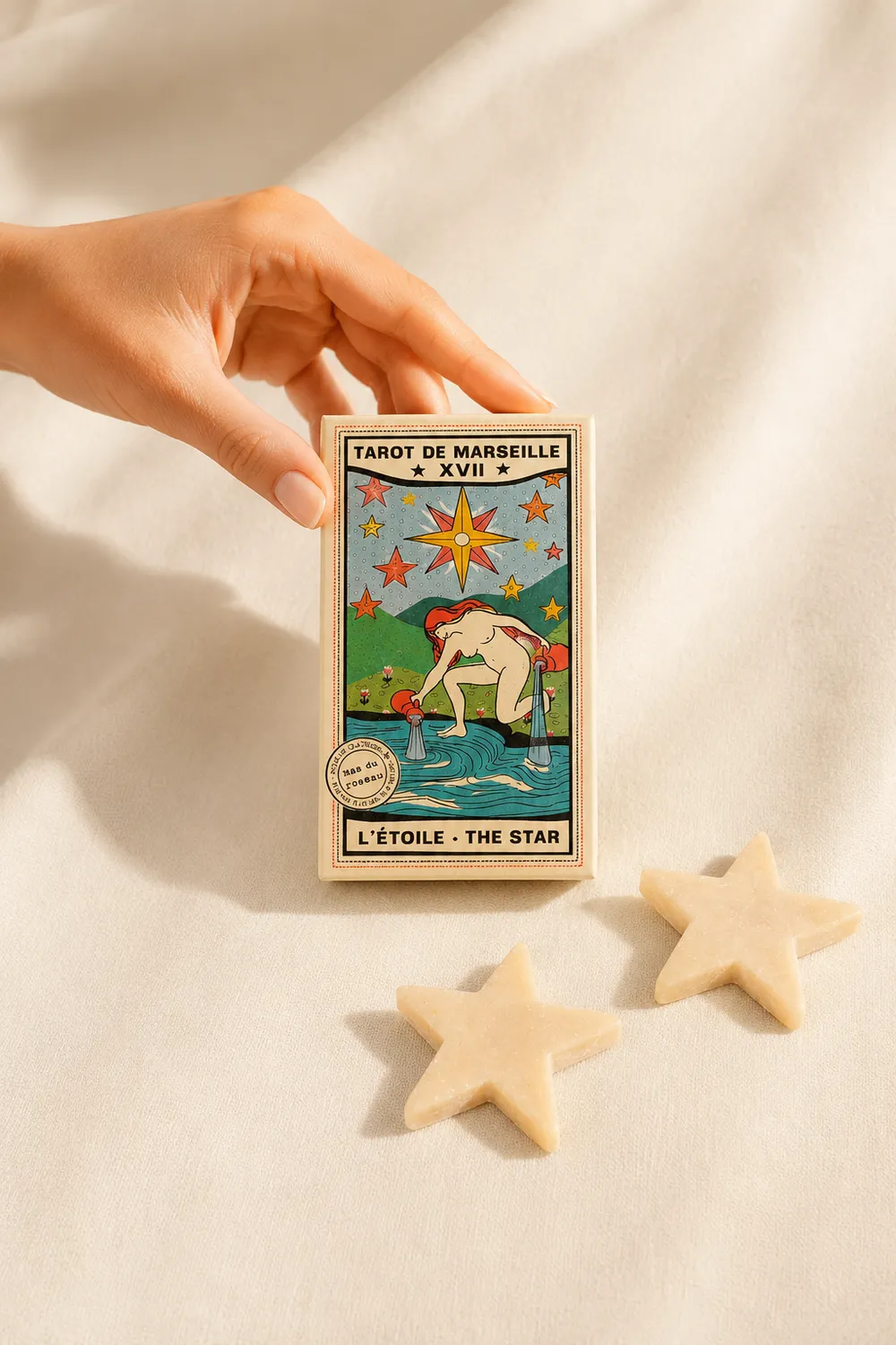 Mas du Roseau Tarot L’Étoile savon visage corps parfum doux