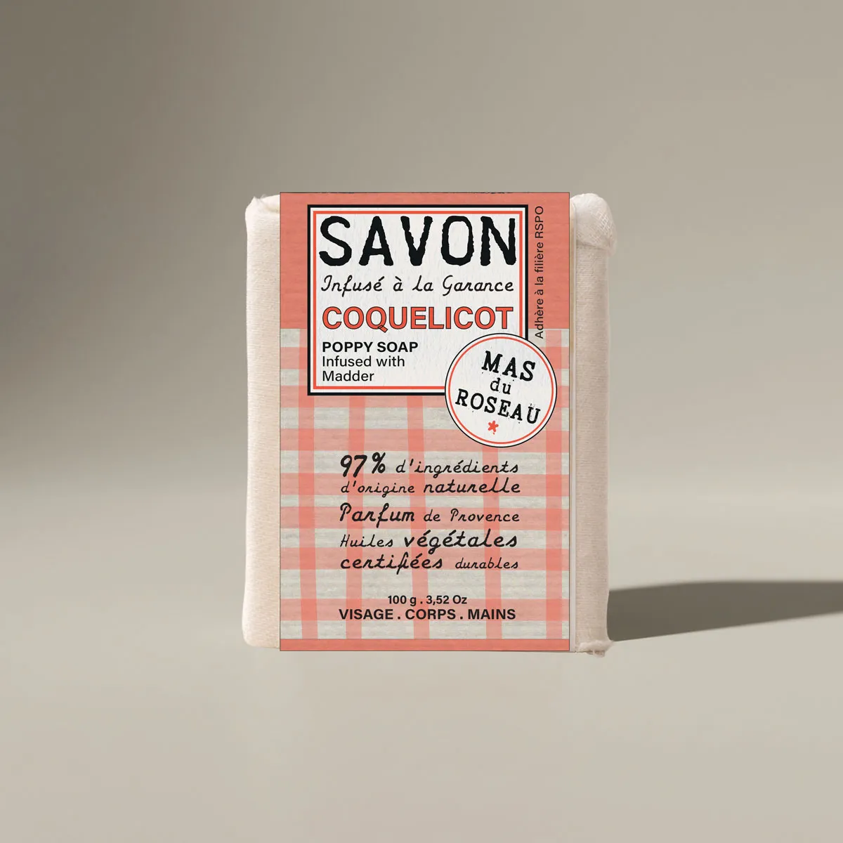 Mas du Roseau Philosophie Coquelicot savonnette florale