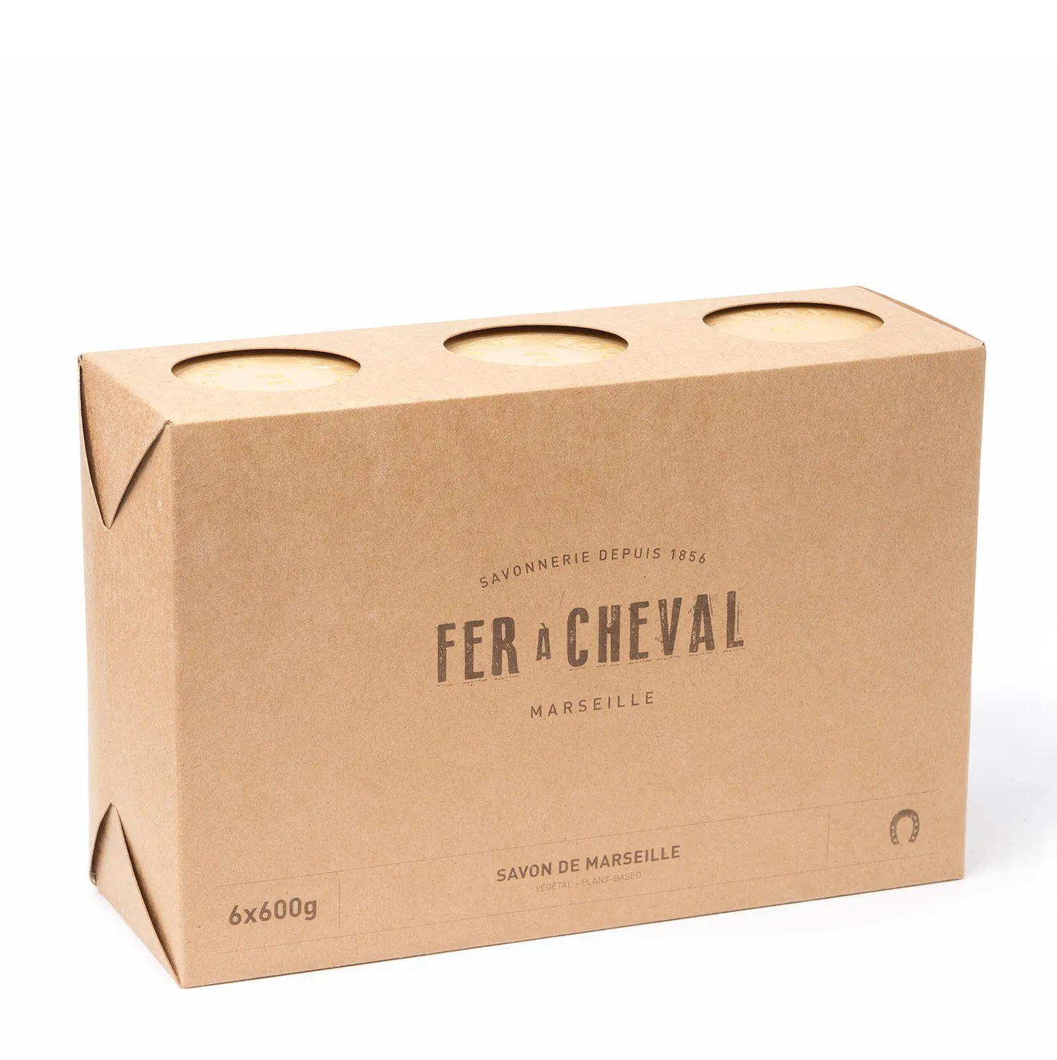 Savonnerie Fer à Cheval Savon de Marseille cube 6x600g végétal