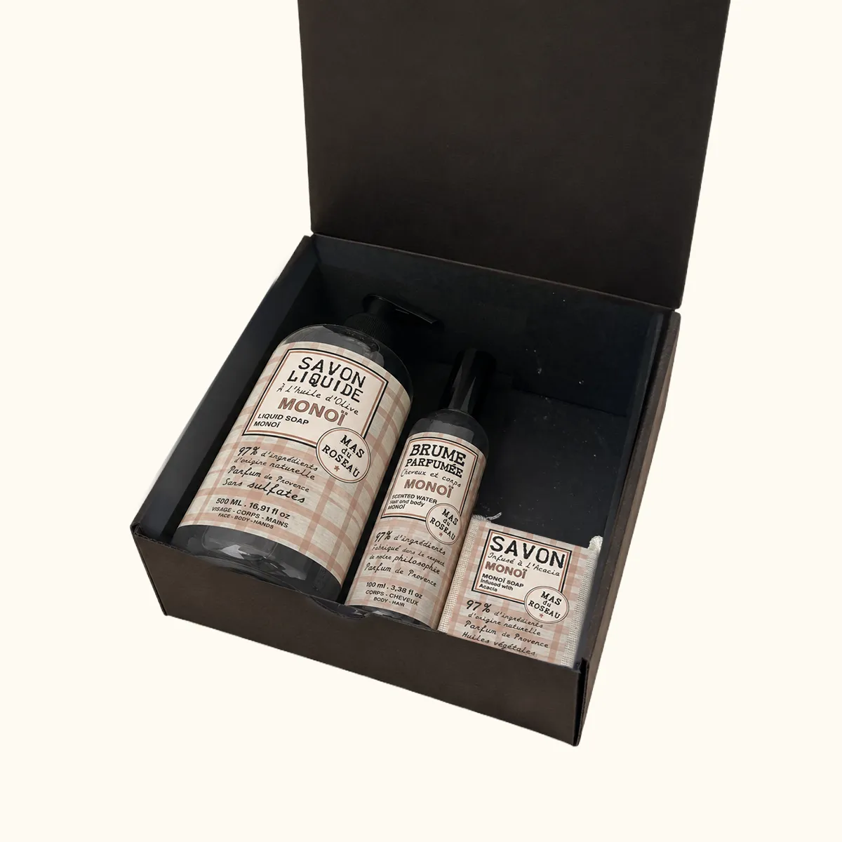 Mas du Roseau Philosophie coffret monoï 3 soins tropical