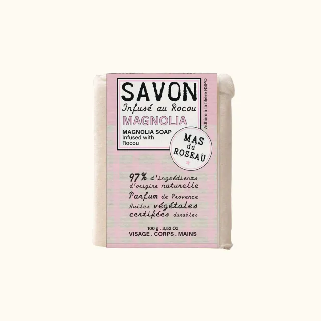 Mas du Roseau Philosophie Savon Solide Magnolia Mini Floral