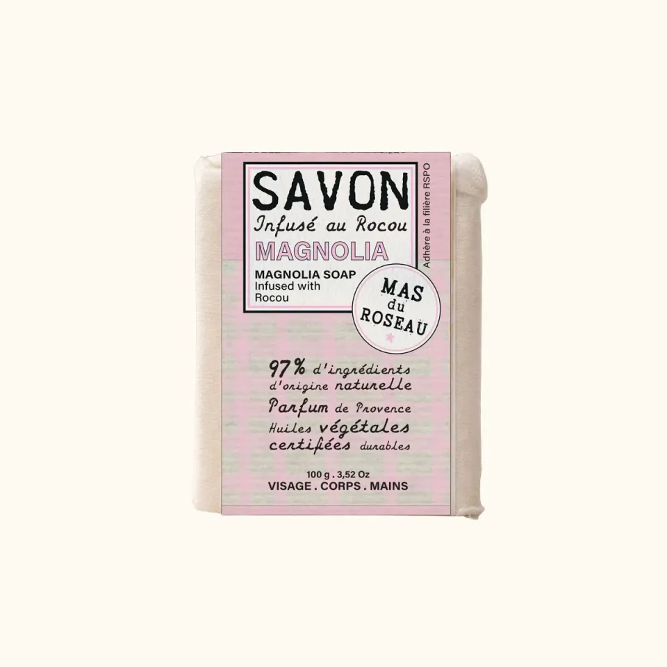 Mas du Roseau Philosophie Savon Solide Magnolia Mini Floral