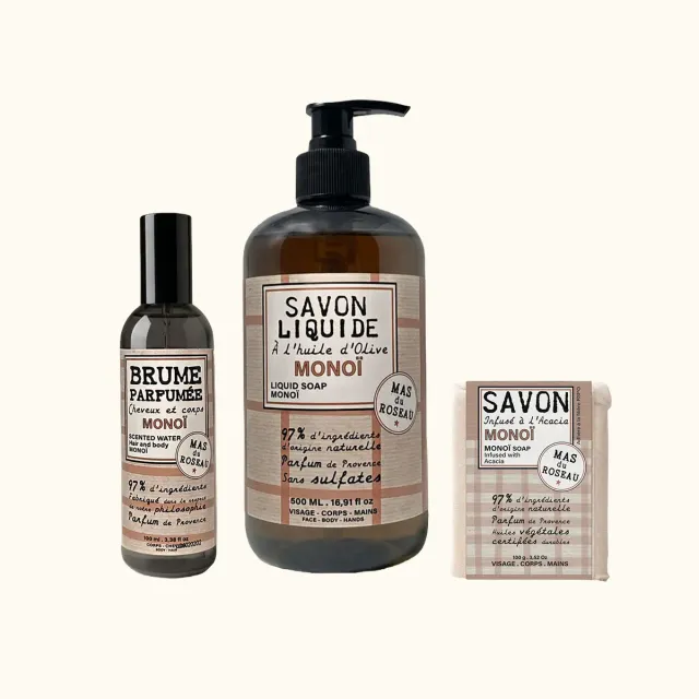 Mas du Roseau Philosophie coffret monoï 3 soins tropical