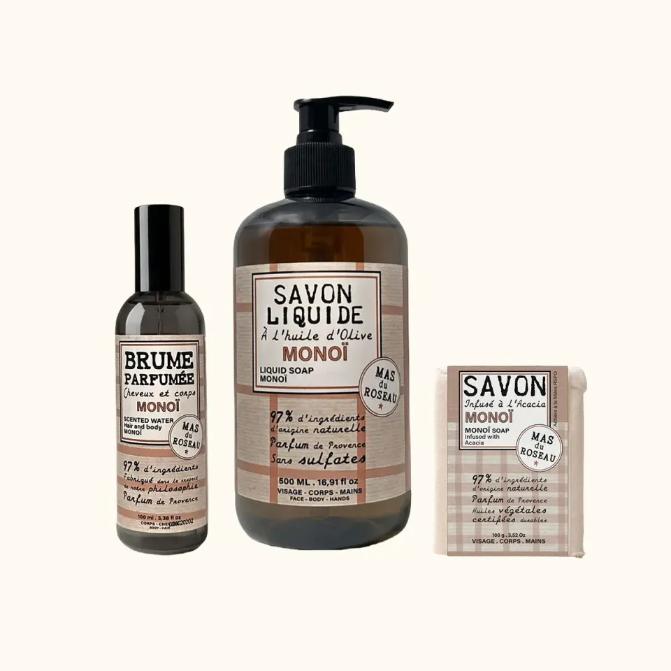 Mas du Roseau Philosophie coffret monoï 3 soins tropical