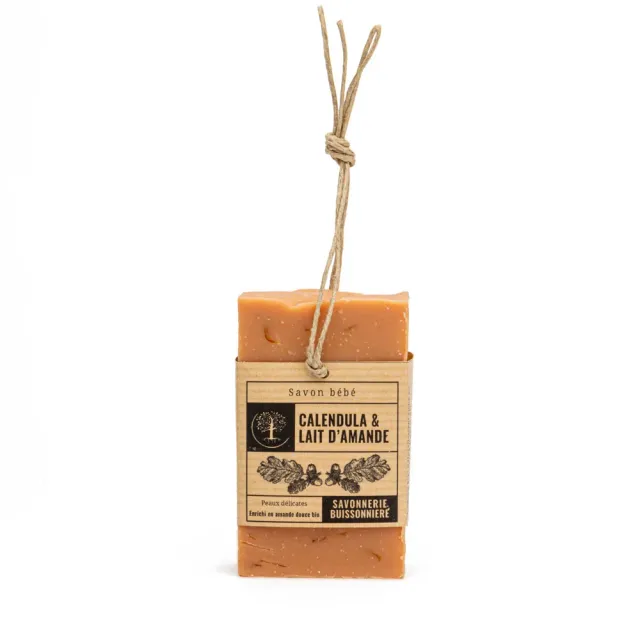 Savonnerie Buissonnière Calendula & Lait d'amande savon bio 100g
