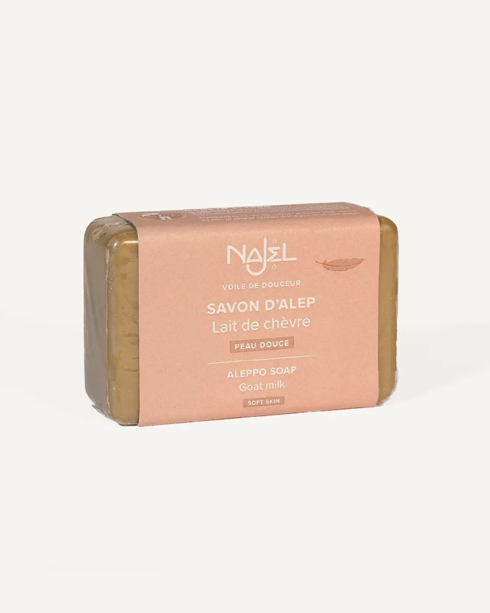 Laboratoire Najjar Savon d'Alep lait de chèvre savon 100g douceur