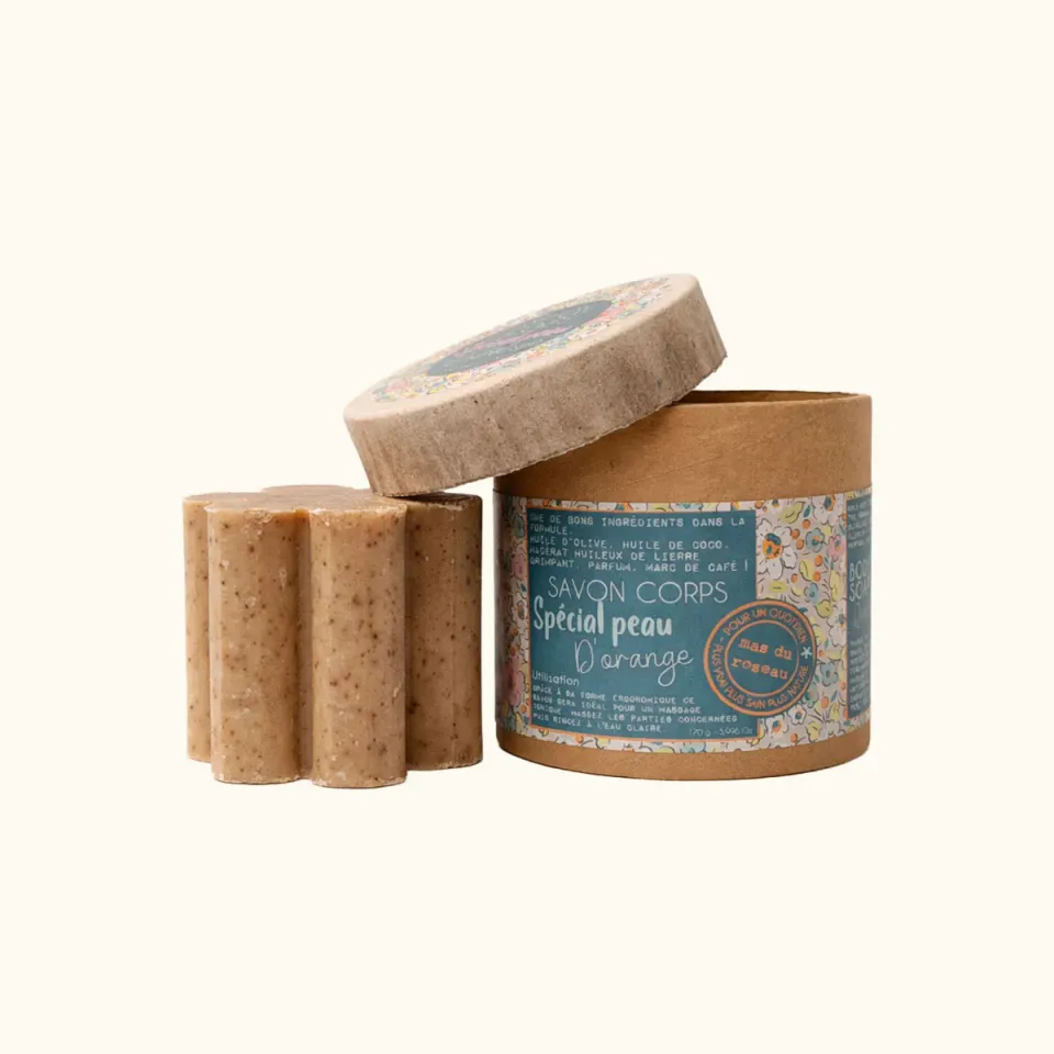 Mas du Roseau Libre peau d’orange savon exfoliant café
