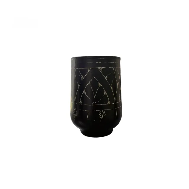 Savonnerie Buissonnière Gobelet laiton noir gravé 170g