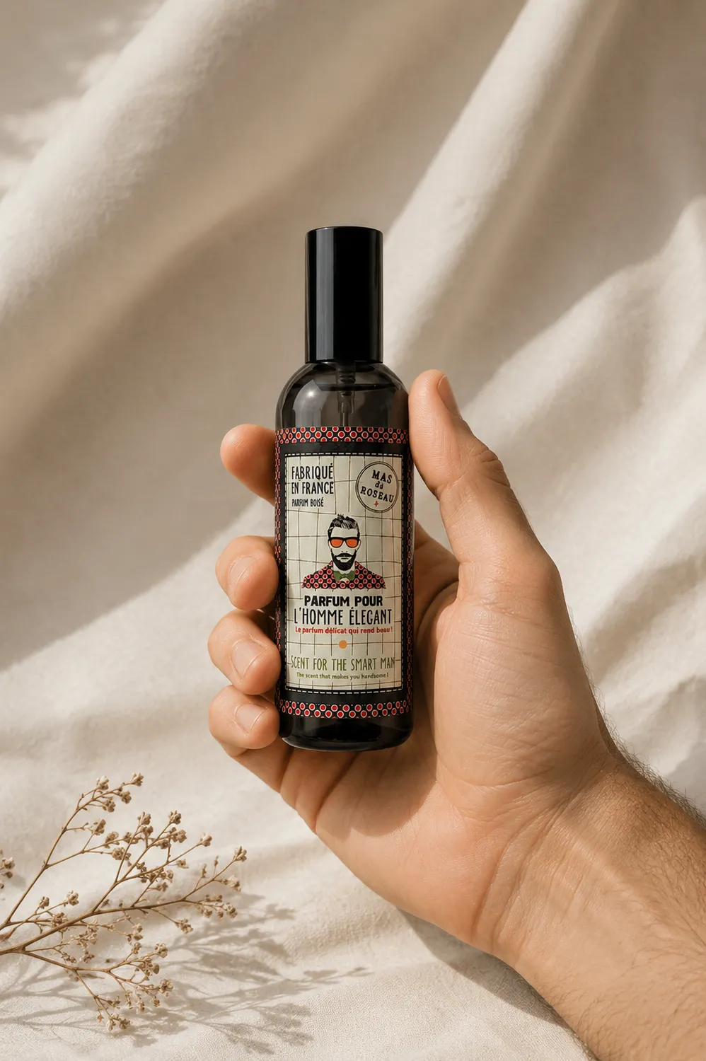 Mas du Roseau Just Men Élégant parfum homme boisé
