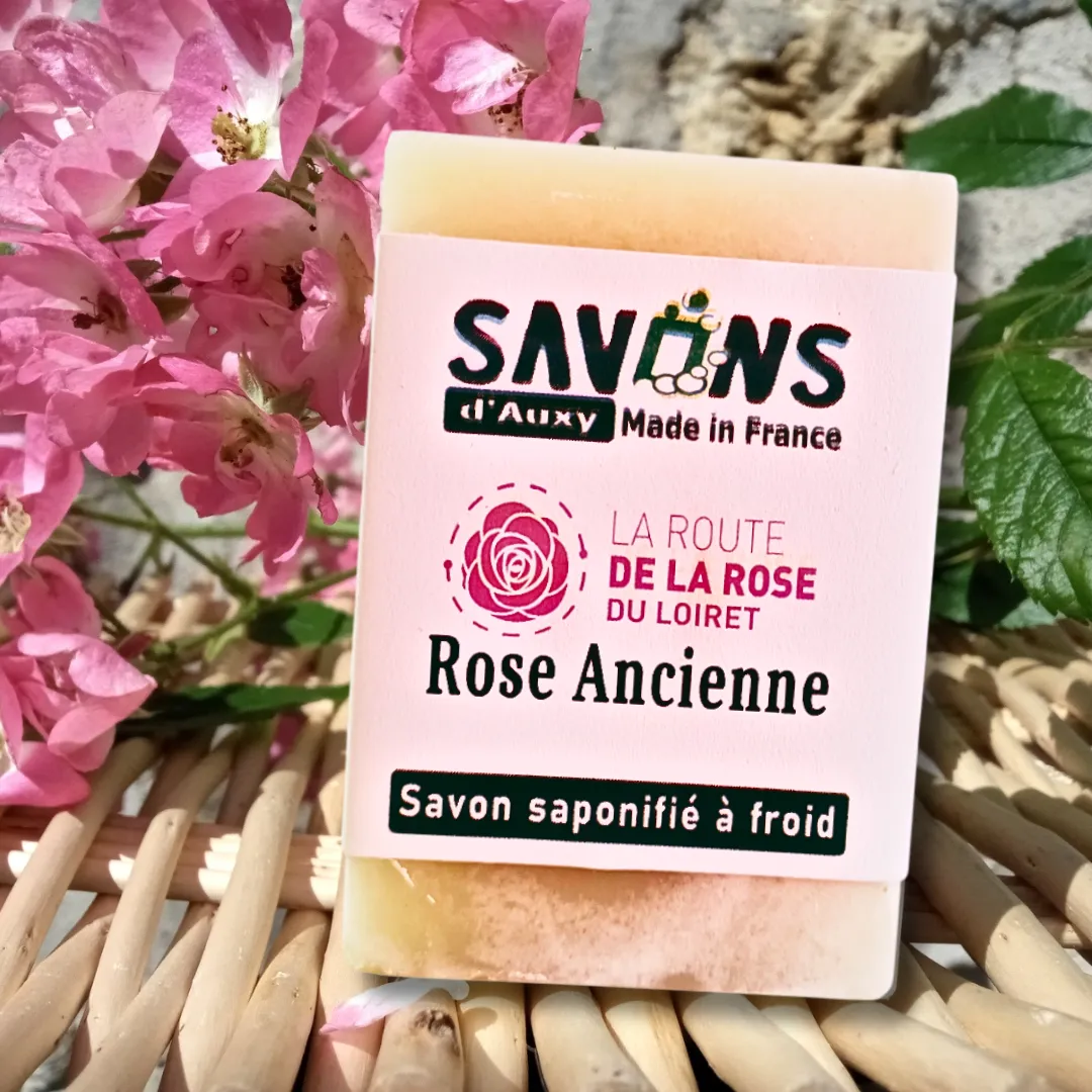 Savons d'Auxy Rose Ancienne savon solide 100 g parfum rose