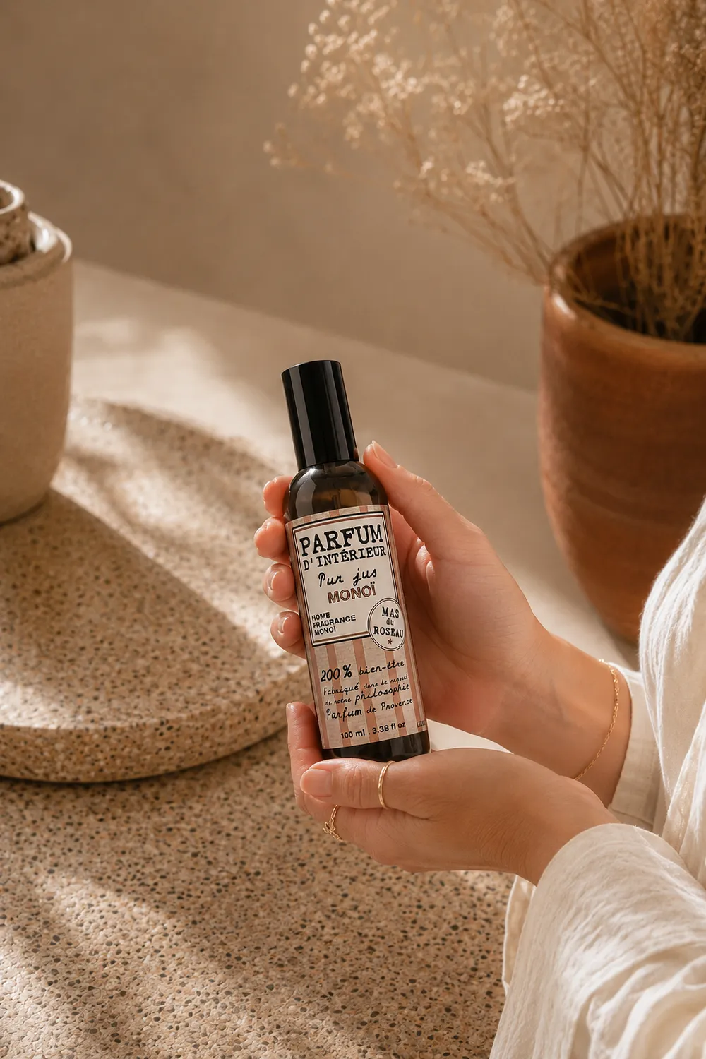 Mas du Roseau Philosophie Monoï parfum d'intérieur spray monoï