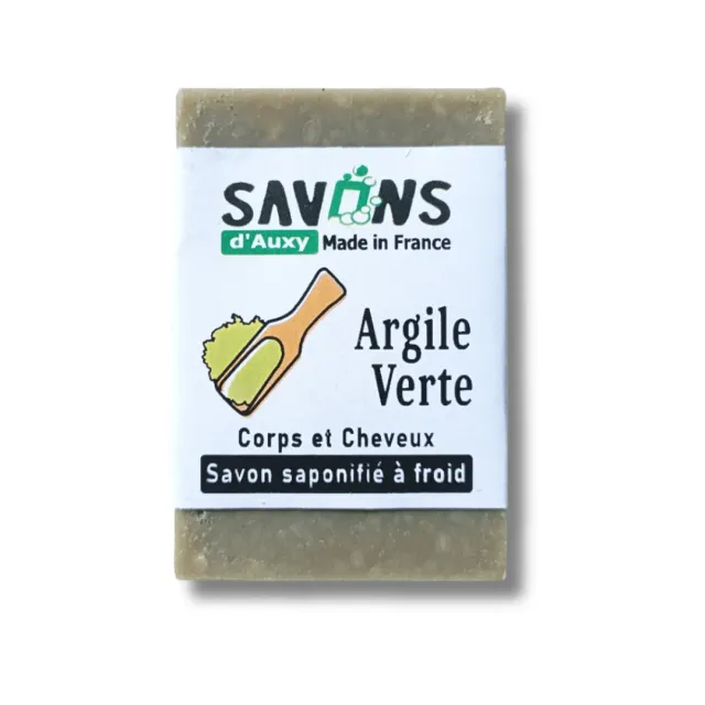 Savons d'Auxy Argile Verte savon solide 100 g purifiant