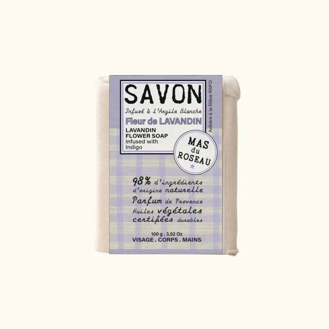Mas du Roseau Philosophie savon solide Lavande apaisant