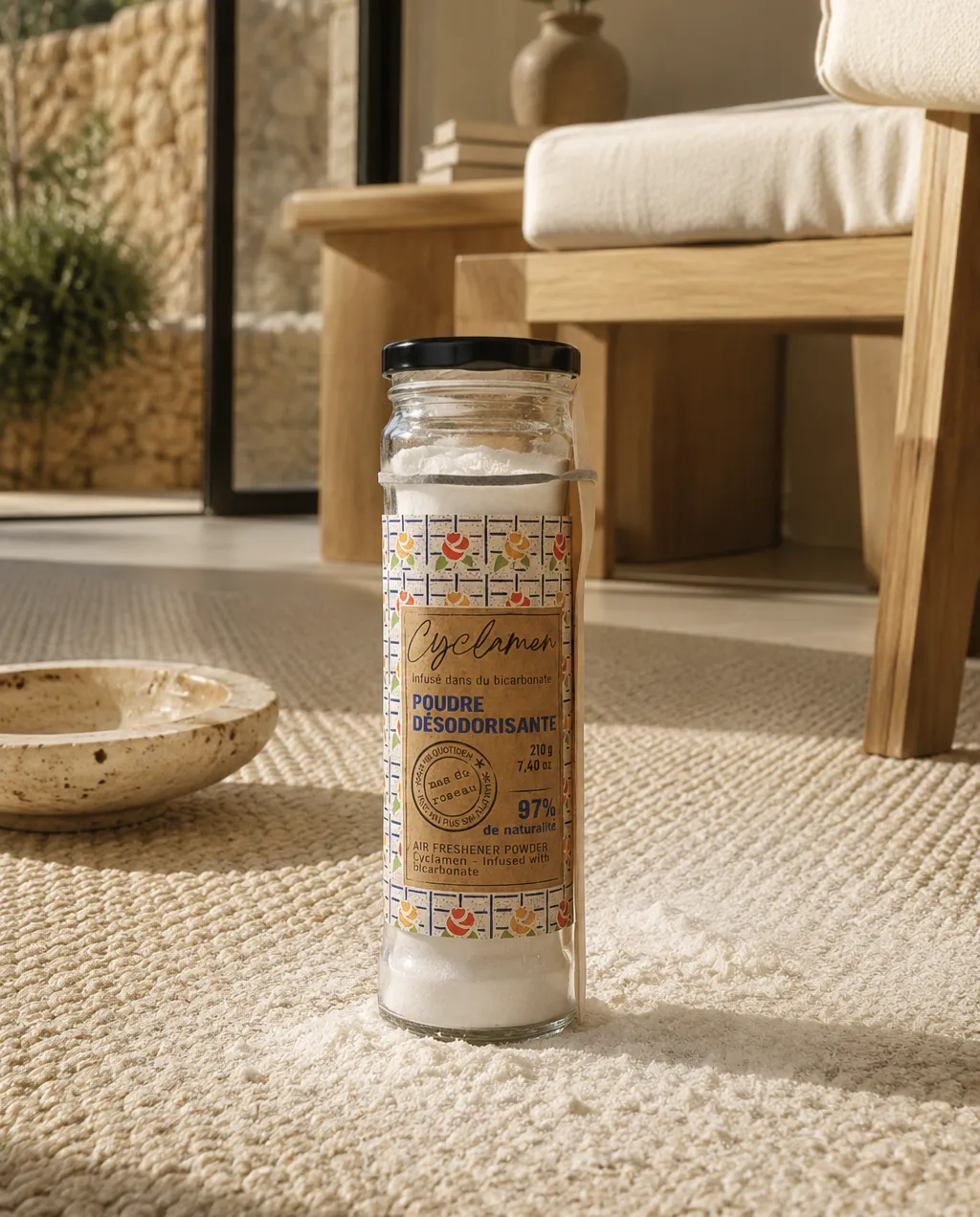 Mas du Roseau Infusion Cyclamen poudre désodorisante bicarbonate