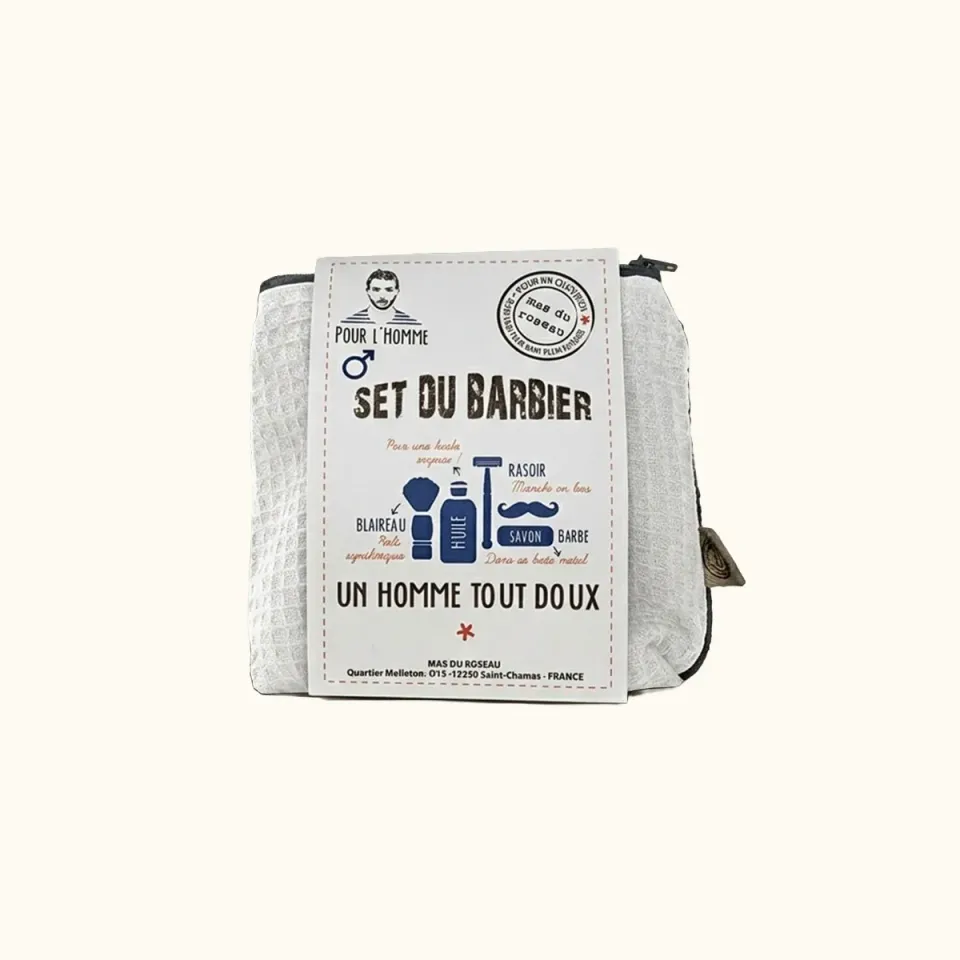 Mas du Roseau Set du Barbier coffret rasage bois