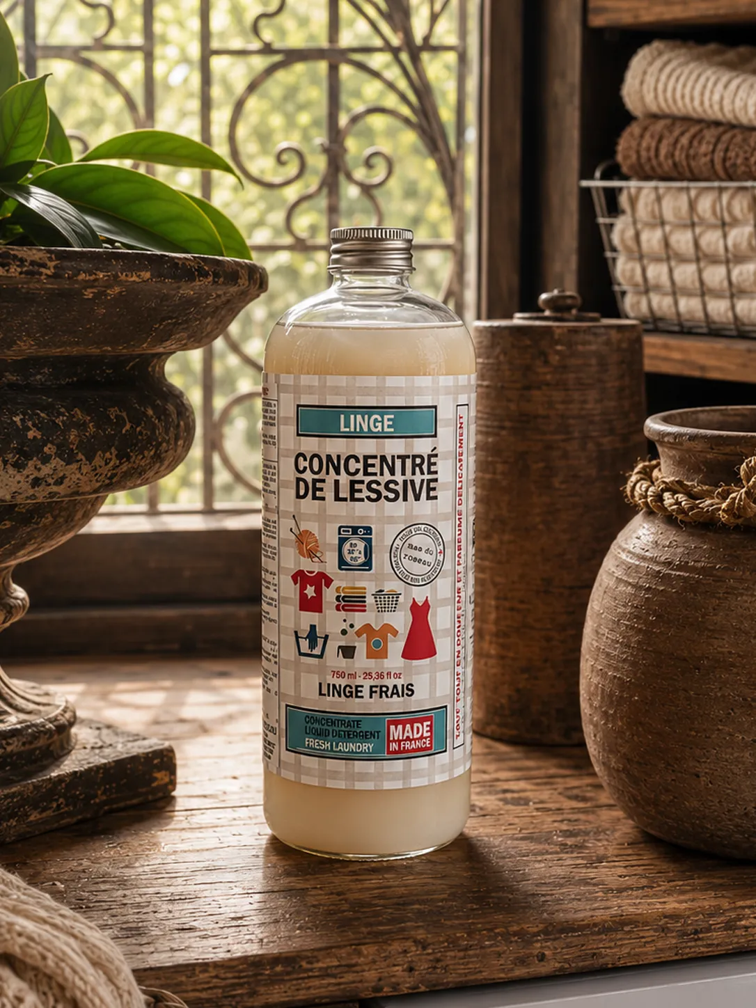 Mas du Roseau Éco&Bô Concentré de Lessive linge frais