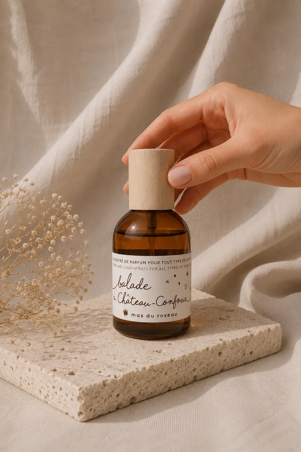 Mas du Roseau Balade à Château-Confoux parfum intérieur